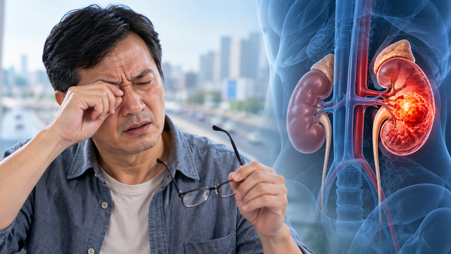 Dấu hiệu lạ ở mắt giúp người đàn ông phát hiện ung thư thận giai đoạn 4 - Ảnh 1.