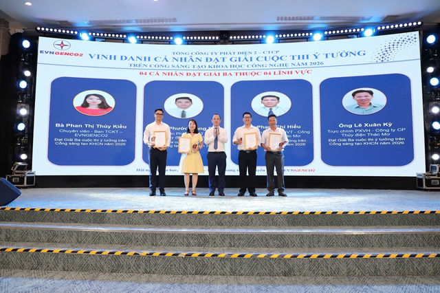 Thủy điện Thác Mơ: 5 cá nhân đạt giải tại cuộc thi về khoa học công nghệ - Ảnh 2.