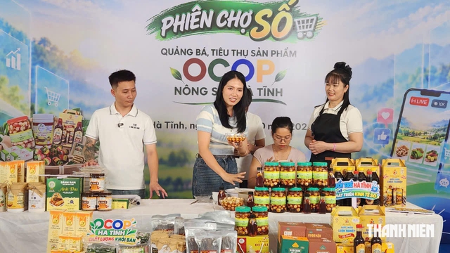 Tuổi trẻ Hà Tĩnh mở 'phiên chợ số' quảng bá, tiêu thụ sản phẩm OCOP- Ảnh 1.