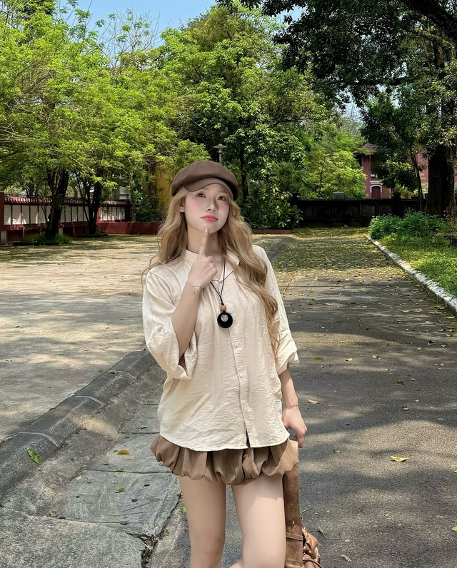 Mặc đẹp mỗi ngày với sơ mi phối chân váy ngắn - Ảnh 6.