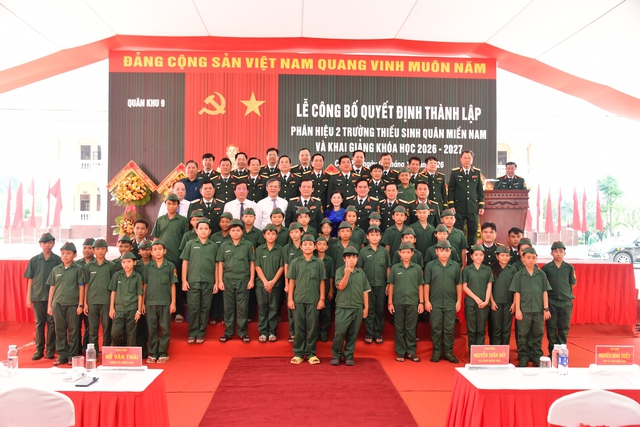 Ph&acirc;n hiệu 2 Trường Thiếu sinh qu&acirc;n miền Nam đ&oacute;n 160 học sinh nhập học đầu ti&ecirc;n - Ảnh 2.