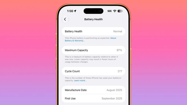 Sạc iPhone 17 Pro Max đến 80% thay v&igrave; 100%, pin sau một năm thế n&agrave;o? - Ảnh 1.