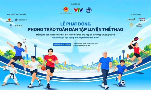 Đ&igrave;nh Bắc, Quang Hải c&ugrave;ng h&agrave;ng loạt ng&ocirc;i sao tham gia ng&agrave;y hội thể thao to&agrave;n d&acirc;n - Ảnh 1.