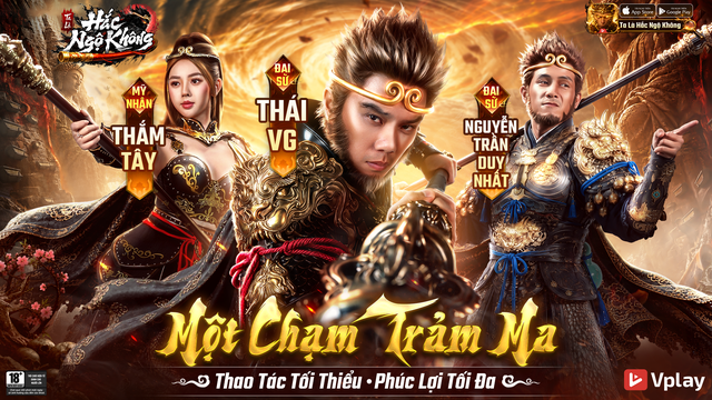 Thái VG, Nguyễn Trần Duy Nhất, Thắm Tây làm đại diện game Ta Là Hắc Ngộ Không - Ảnh 1.