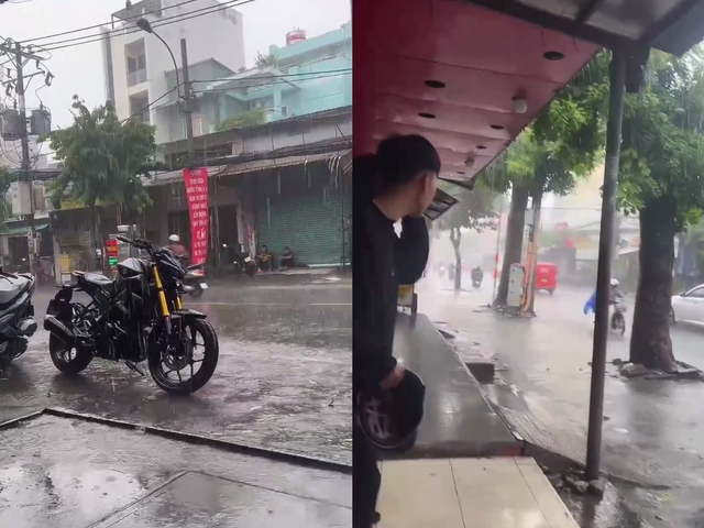 Chàng trai quay cảnh sét đánh chóe lửa kèm tiếng nổ lớn ở ở TP.HCM - Ảnh 1.