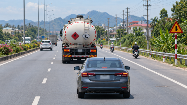 Gặp xe chở hàng siêu trường siêu trọng, ô tô con phải làm gì mới đúng luật? - Ảnh 2.