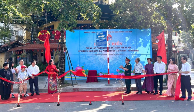 Hà Nội gắn biển đường phố mang tên thượng tướng Vũ Lập- Ảnh 1.