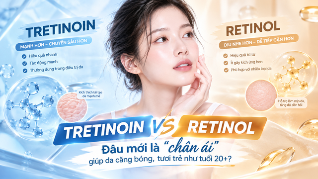 Tretinoin và Retinol: Đâu mới là ‘chân ái’ giúp da căng bóng, tươi trẻ như tuổi 20+? - Ảnh 1.