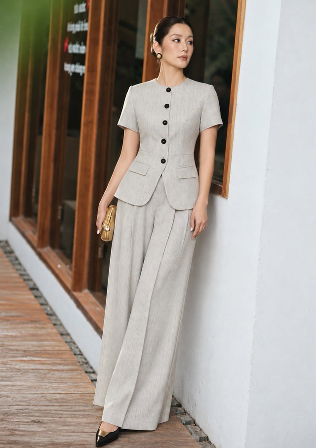 Váy dài, quần ống rộng và giày cao gót, bộ ba hoàn hảo cho style tối giản- Ảnh 2.