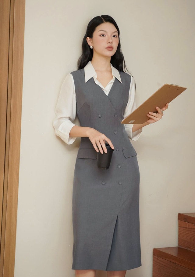 Váy dài, quần ống rộng và giày cao gót, bộ ba hoàn hảo cho style tối giản- Ảnh 3.
