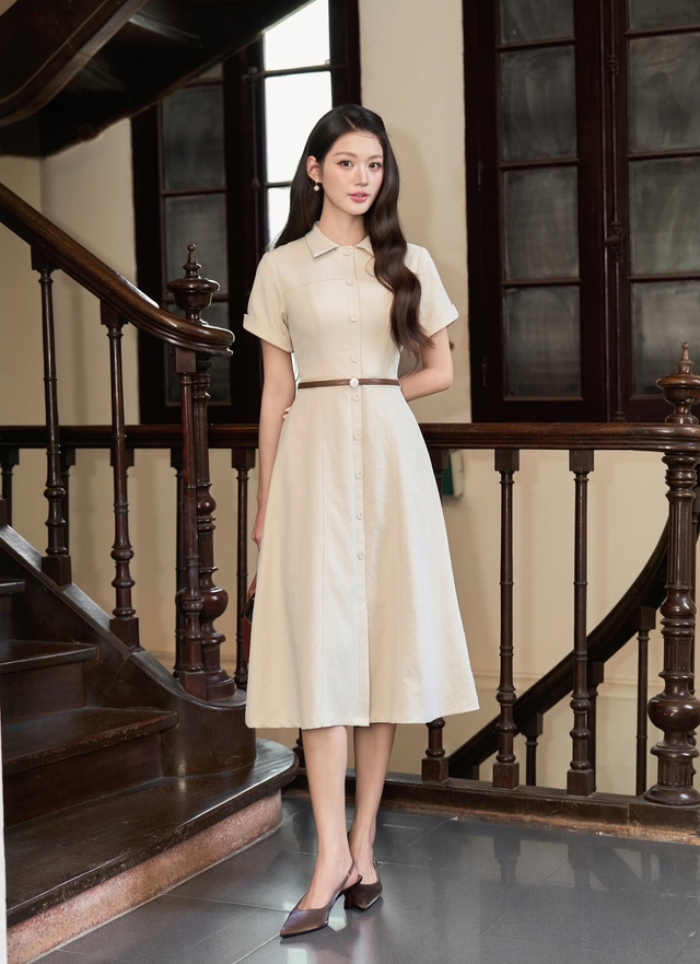 Váy dài, quần ống rộng và giày cao gót, bộ ba hoàn hảo cho style tối giản- Ảnh 4.