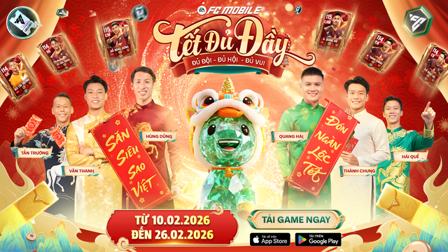 EA SPORTS FC Mobile Việt Nam tung sự kiện &lsquo;Tết đủ đầy&rsquo;: L&igrave; x&igrave; 22.026 đ&aacute; qu&yacute; - Ảnh 1.