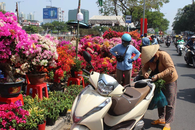 Chợ hoa 'Tr&ecirc;n bến dưới thuyền' hot rần rần: Giới trẻ check-in trước giờ G - Ảnh 5.