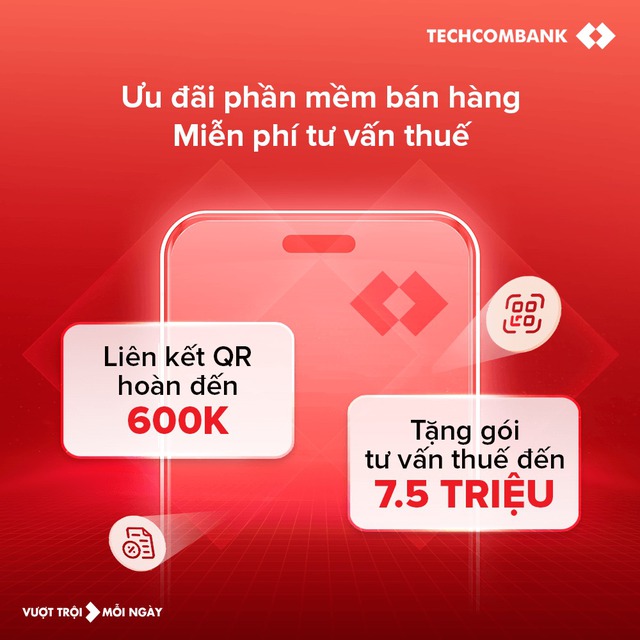 Techcombank v&agrave; cơ quan thuế: Hỗ trợ hộ kinh doanh thanh to&aacute;n kh&ocirc;ng d&ugrave;ng tiền mặt- Ảnh 3.