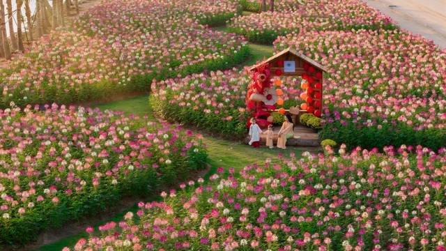 Ecopark tr&agrave;n ngập sắc hoa c&aacute;c đại đ&ocirc; thị khắp 3 miền dịp Tết B&iacute;nh Ngọ 2026- Ảnh 4.