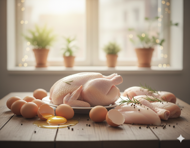 Thịt g&agrave; v&agrave; trứng, c&aacute;i n&agrave;o tốt hơn? Kết luận từ chuy&ecirc;n gia - Ảnh 1.