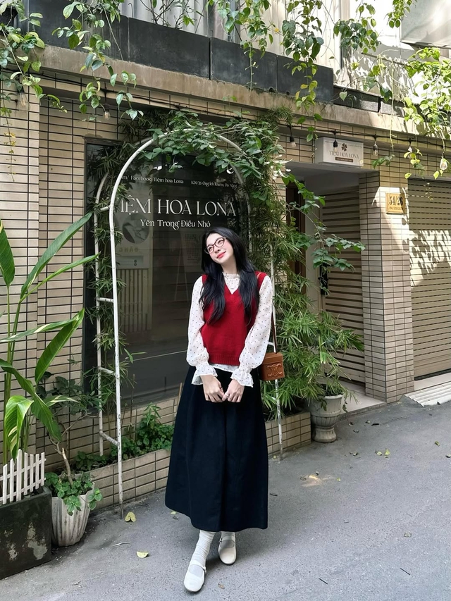 Hóa nàng xuân tinh khôi với sự kết hợp giữa sắc đỏ và trắng- Ảnh 4.