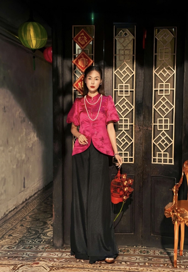 Áo gấm xuống phố, tô điểm ngày đầu năm rạng rỡ- Ảnh 4.