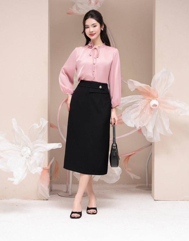 Sang trọng với trang phục vải lụa trong ngày đầu năm đi làm- Ảnh 4.