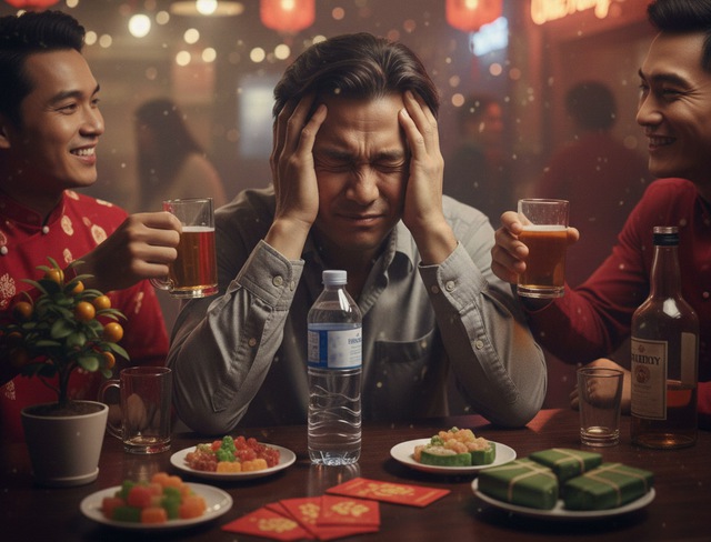 Mẹo uống nước đ&uacute;ng c&aacute;ch trước, trong v&agrave; sau khi d&ugrave;ng rượu bia- Ảnh 1.