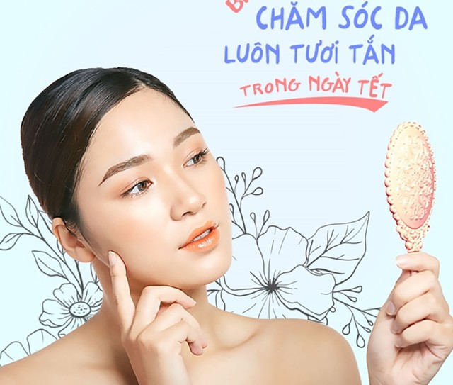 Đi chơi tết li&ecirc;n tục m&agrave; da vẫn căng mịn, trắng hồng: B&iacute; quyết skincare gọn nhẹ- Ảnh 1.
