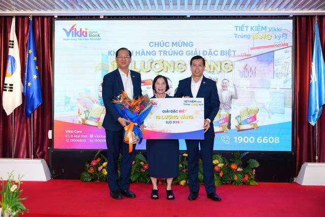 Vikki Bank trao giải 1 ký vàng và 10 giải thưởng khác trong chương trình tiết kiệm - Ảnh 1.