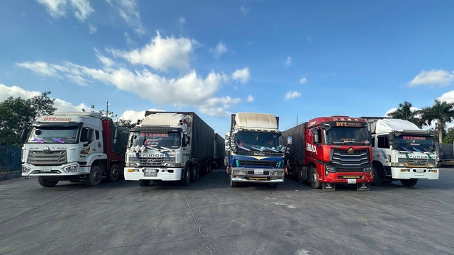 Cửa khẩu quốc tế Lao Bảo th&ocirc;ng quan l&ocirc; h&agrave;ng đầu năm mới- Ảnh 1.