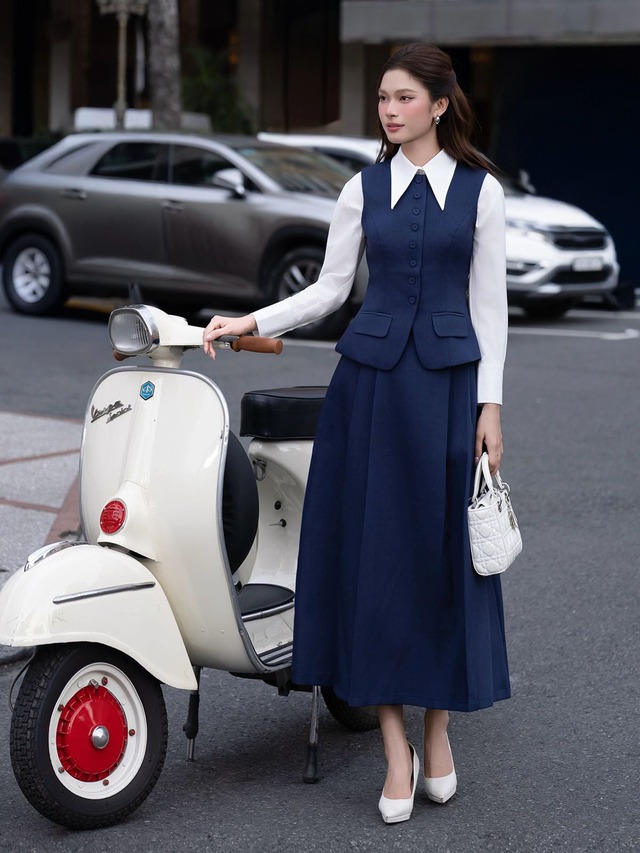 Áo gile và sơ mi, cặp bài trùng cho diện mạo trẻ trung sành điệu- Ảnh 1.