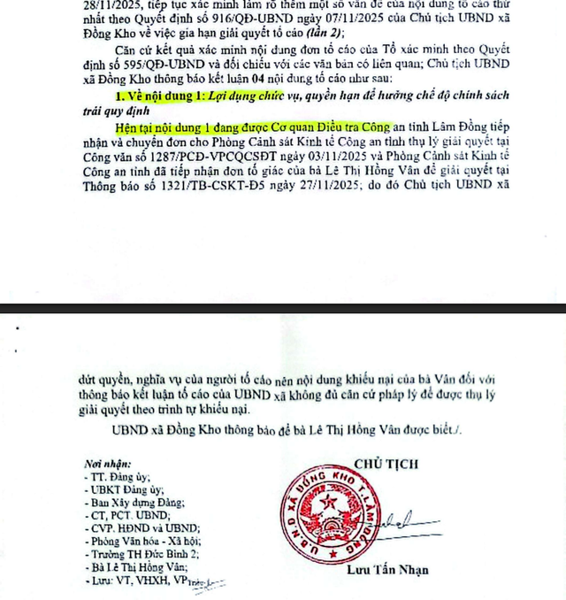 Vụ gi&aacute;o vi&ecirc;n tố c&aacute;o hiệu trưởng ở Đồng Kho Sở GD-ĐT L&acirc;m Đồng hướng dẫn g&igrave;? - Ảnh 2.