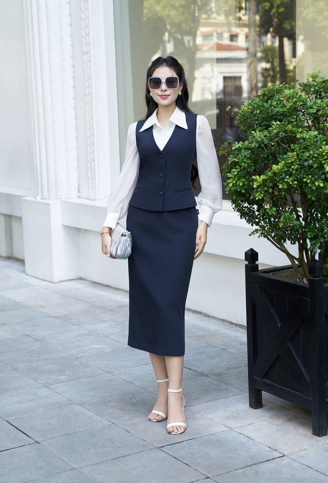 Áo gile và sơ mi, cặp bài trùng cho diện mạo trẻ trung sành điệu- Ảnh 6.