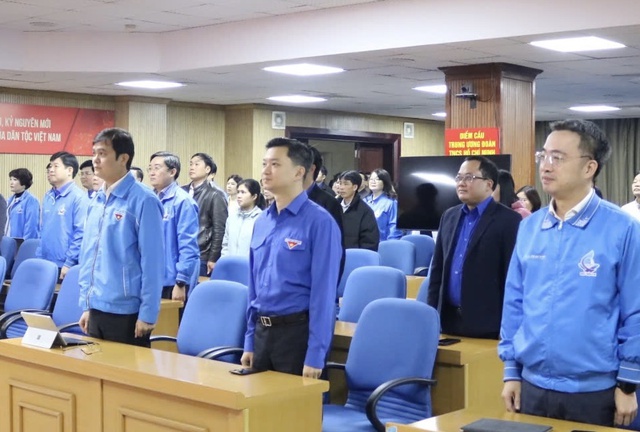 Triển khai nhiều nội dung quan trọng tại Lễ ch&agrave;o cờ th&aacute;ng 2 của T.Ư Đo&agrave;n - Ảnh 2.