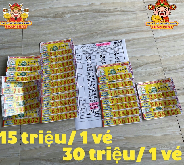Lộ diện vé trúng xổ số miền Nam đài Tiền Giang, đại lý bất ngờ khi đổithưởng - Ảnh 1.