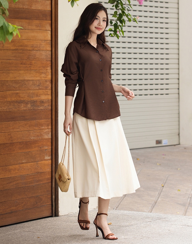 Những kiểu chân váy đa năng cho nàng mặc đẹp cả năm- Ảnh 8.