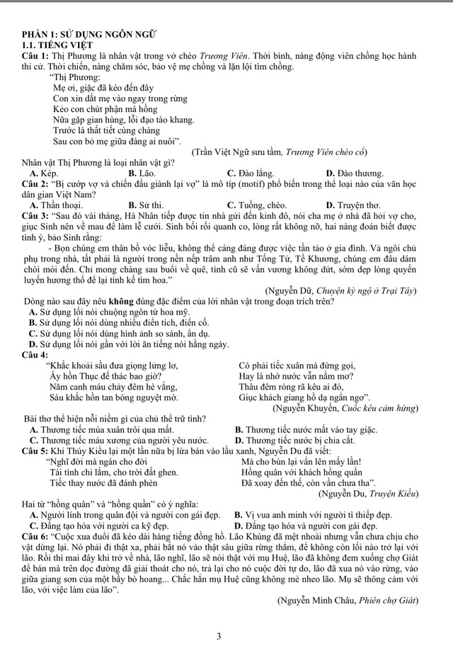 Đề thi mẫu đ&aacute;nh gi&aacute; năng lực ĐH Quốc gia TP.HCM 2026 - Ảnh 3.