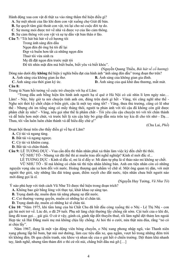 Đề thi mẫu đ&aacute;nh gi&aacute; năng lực ĐH Quốc gia TP.HCM 2026 - Ảnh 4.