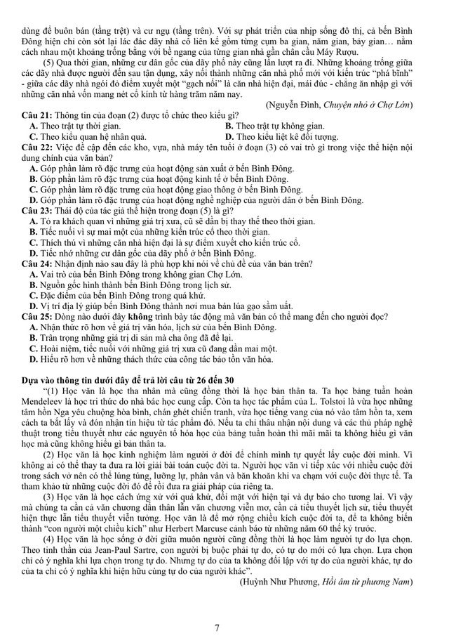 Đề thi mẫu đ&aacute;nh gi&aacute; năng lực ĐH Quốc gia TP.HCM 2026 - Ảnh 7.