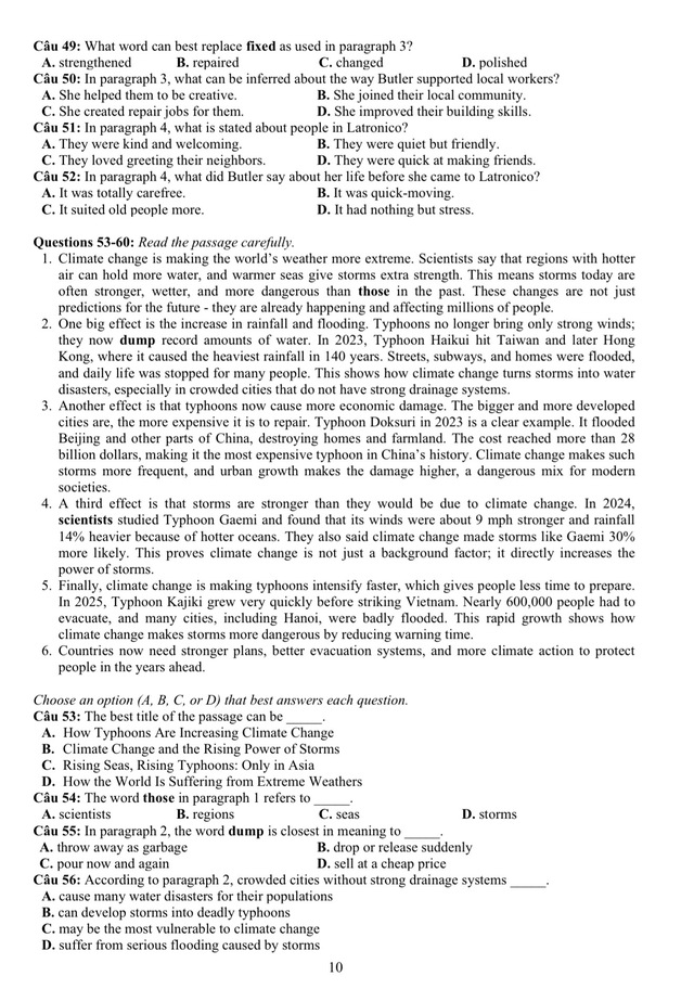 Đề thi mẫu đ&aacute;nh gi&aacute; năng lực ĐH Quốc gia TP.HCM 2026 - Ảnh 10.