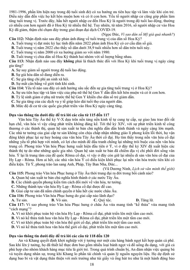 Đề thi mẫu đ&aacute;nh gi&aacute; năng lực ĐH Quốc gia TP.HCM 2026 - Ảnh 18.