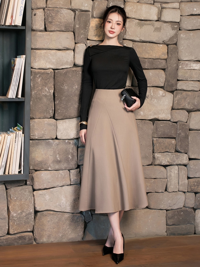 Những kiểu chân váy đa năng cho nàng mặc đẹp cả năm- Ảnh 1.