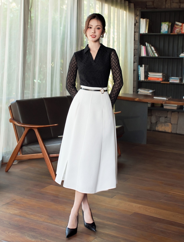 Những kiểu chân váy đa năng cho nàng mặc đẹp cả năm- Ảnh 7.
