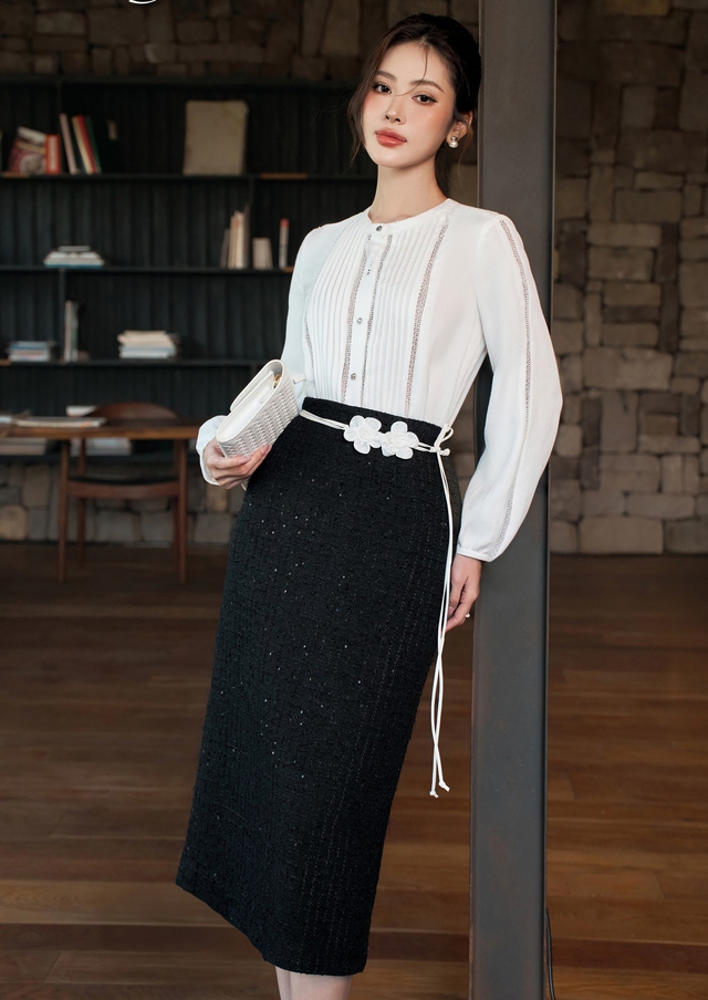 Những kiểu chân váy đa năng cho nàng mặc đẹp cả năm- Ảnh 3.