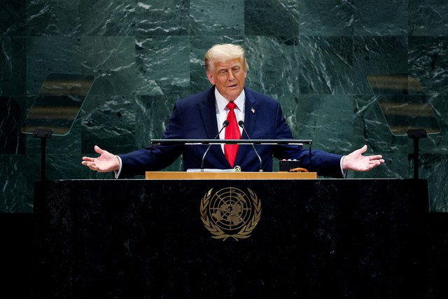 &Ocirc;ng Trump n&oacute;i c&oacute; thể giải quyết kh&oacute; khăn của LHQ trong v&agrave;i ph&uacute;t - Ảnh 1.