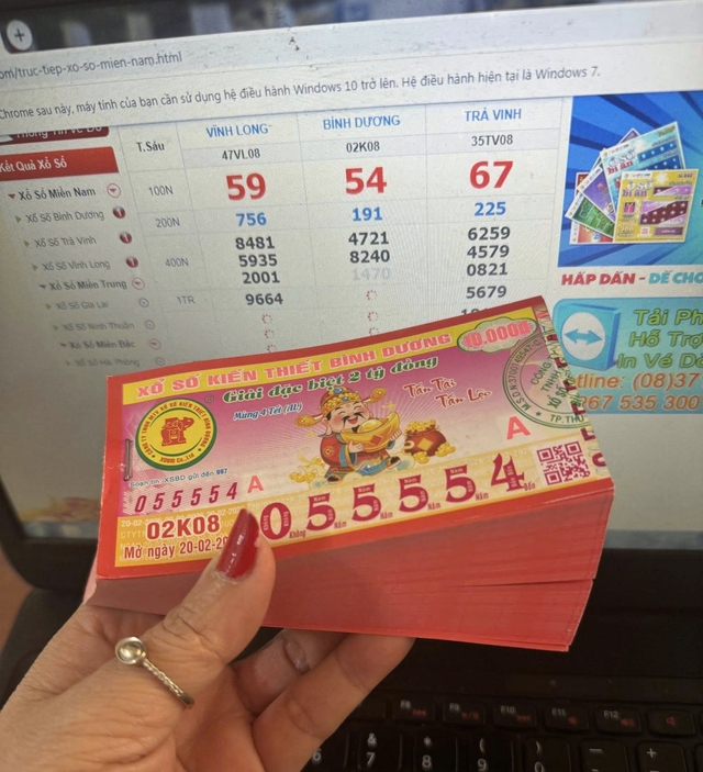 Xổ số miền Nam ngày 20 tháng 2: Lộ diện vé đẹp trúng đài Bình Dương mùng4 - Ảnh 1.