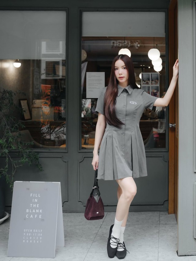 Diện áo sơ mi, đầm sơ mi để tận hưởng vẻ đẹp thanh lịch mùa xuân- Ảnh 4.