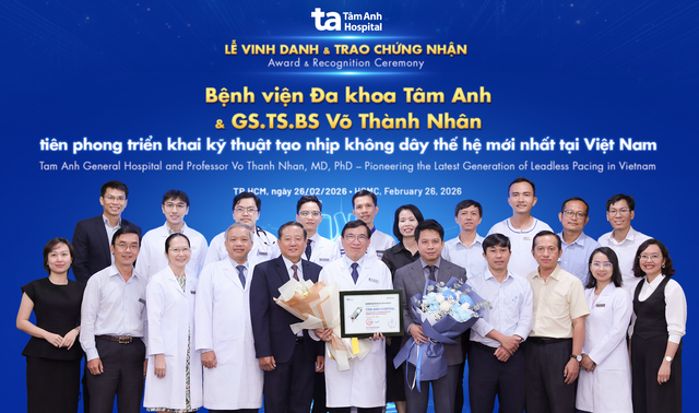 Bệnh viện đầu ti&ecirc;n tại Việt Nam cấy m&aacute;y tạo nhịp tim kh&ocirc;ng d&acirc;y thế hệ mới - Ảnh 1.
