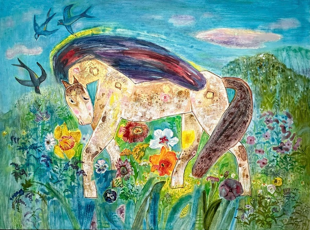 Năm Ngựa, xem tranh ngựa dễ thương ở 'Hai đường thẳng song song - Một điểm đến'  - Ảnh 3.