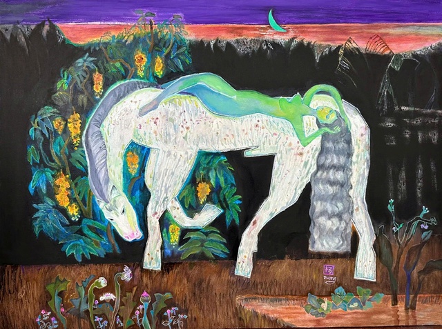 Năm Ngựa, xem tranh ngựa dễ thương ở 'Hai đường thẳng song song - Một điểm đến'  - Ảnh 1.