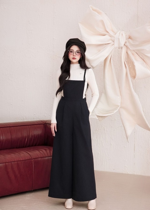 Nét đẹp thanh xuân cùng những chiếc quần, váy yếm- Ảnh 1.