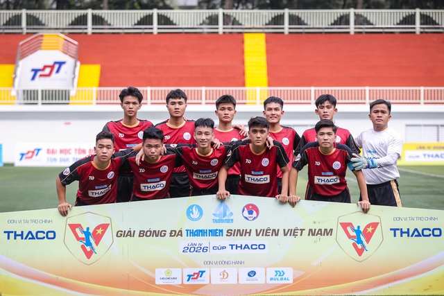 Trường ĐH Quy Nhơn ph&aacute;t huy tinh thần thượng v&otilde; tại VCK TNSV THACO cup 2026- Ảnh 1.