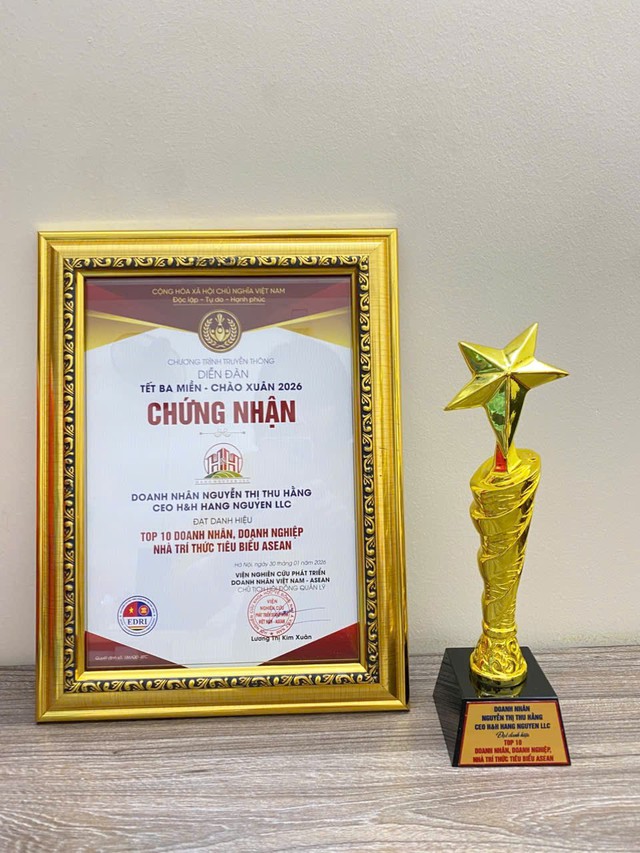 CEO Nguyễn Thị Thu Hằng được vinh danh Top 10 doanh nhân tiêu biểu ASEAN 2026 - Ảnh 1.